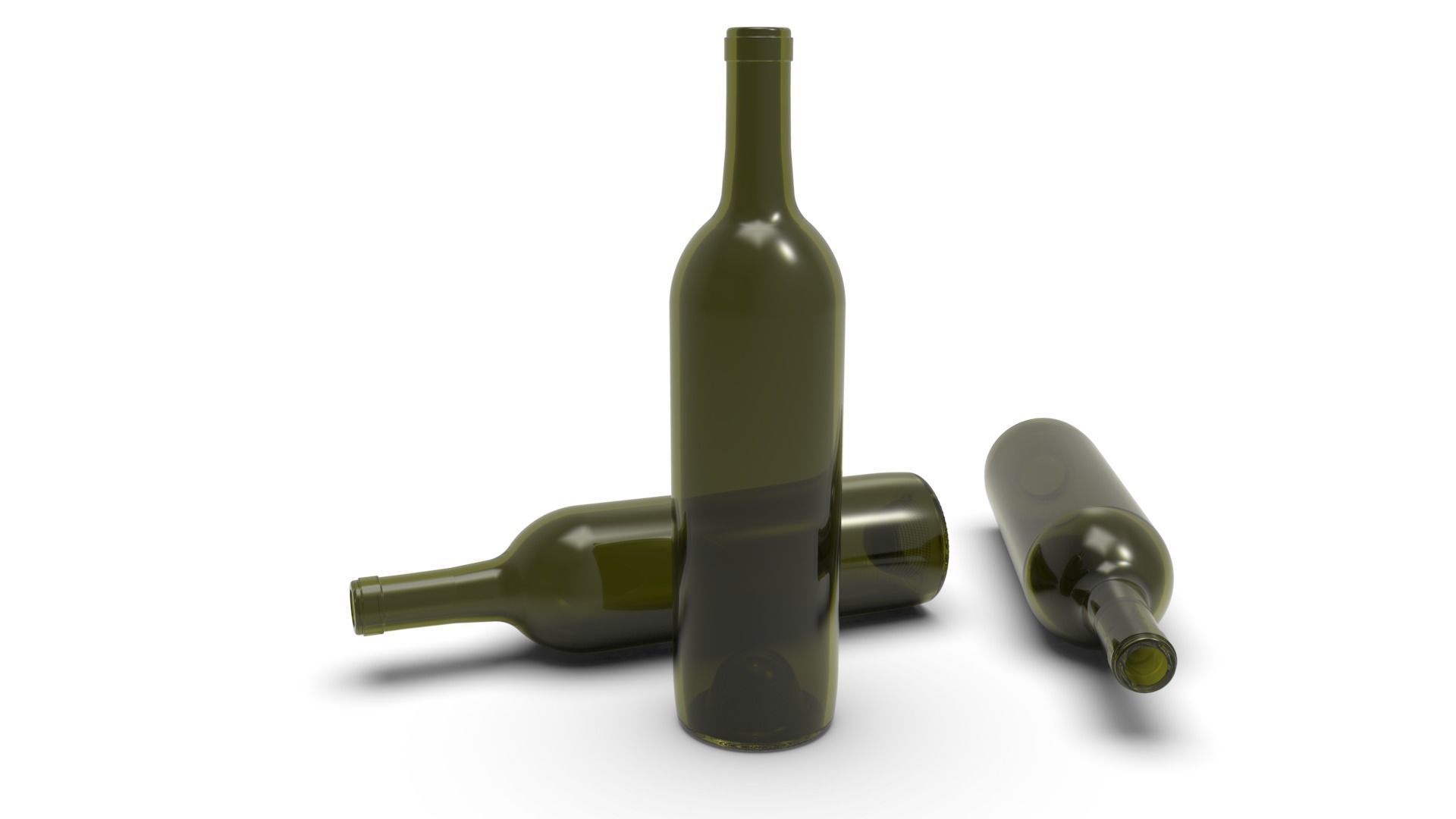 Wine bottle 3D print model_11