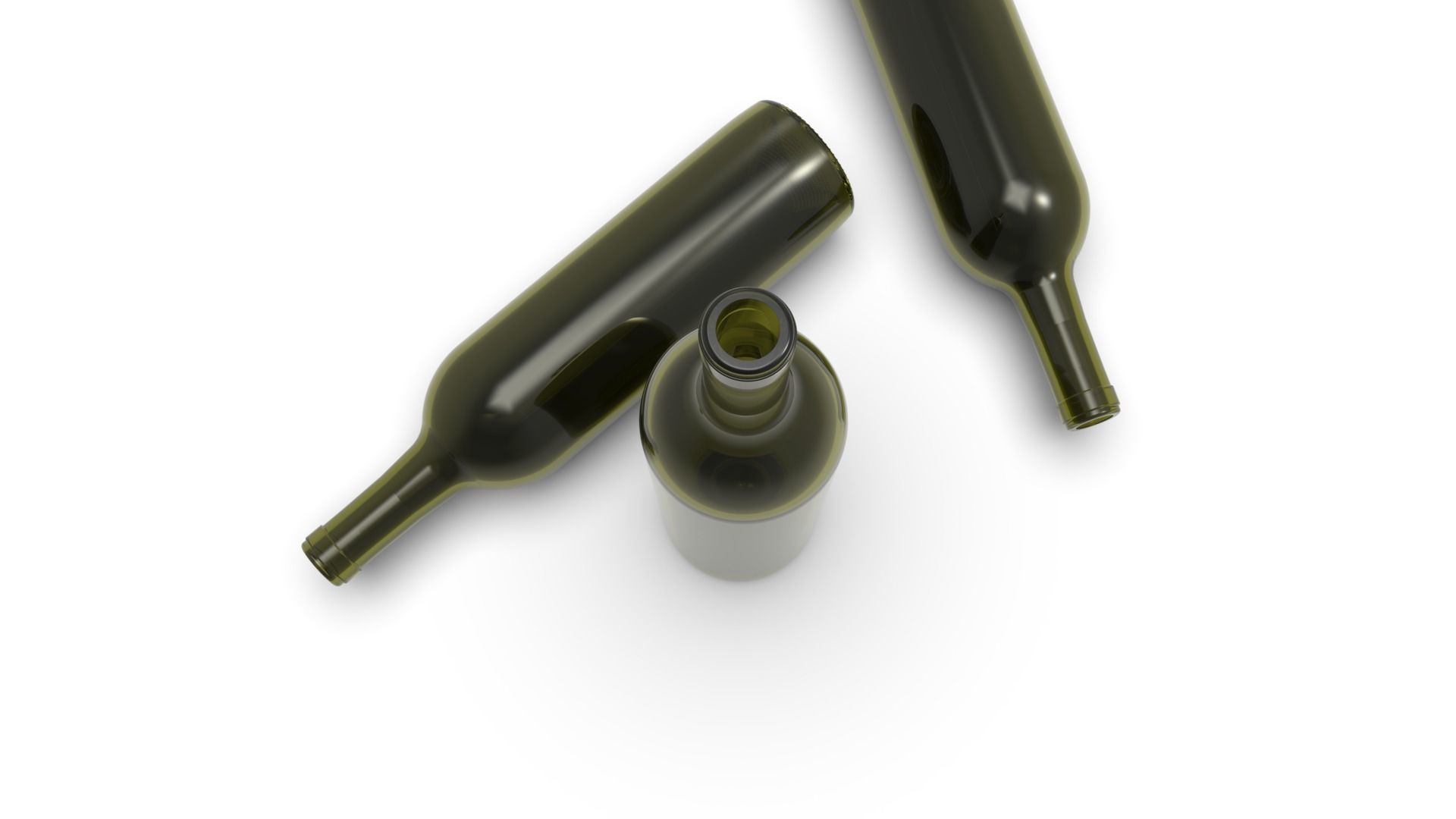 Wine bottle 3D print model_12