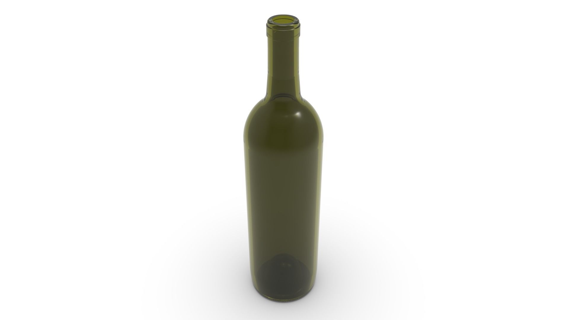 Wine bottle 3D print model_1