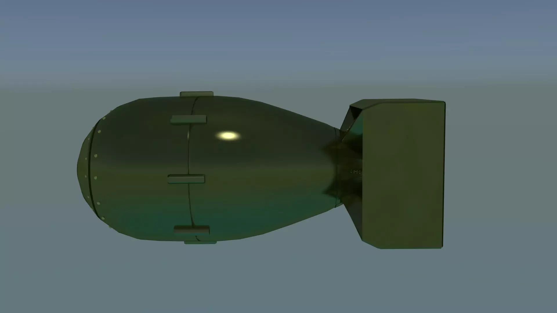Fat Man Bomb 3D model_0