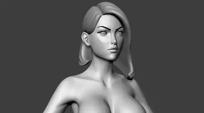 Stylized Heroic female  3D model