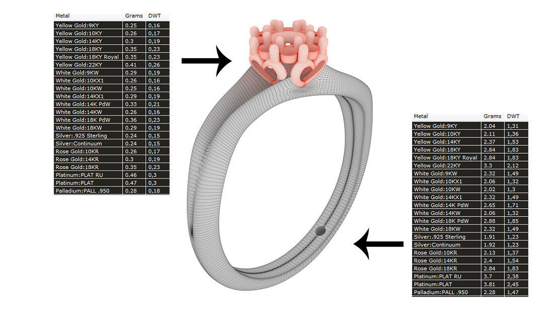 Heart Engagement ring 3D print model_7