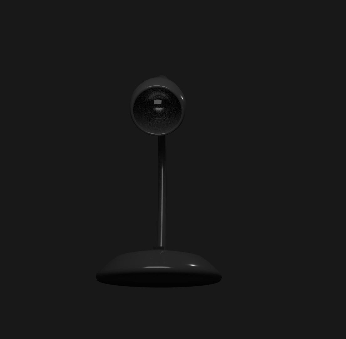 Low Poly Desk Lamp Low-poly 3D model_2