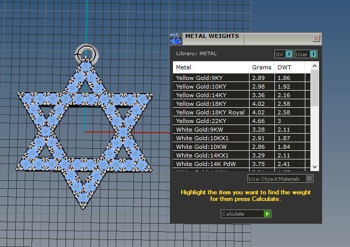 David star 3d printable model stl 3dm pendant 3d model 3D print model_15