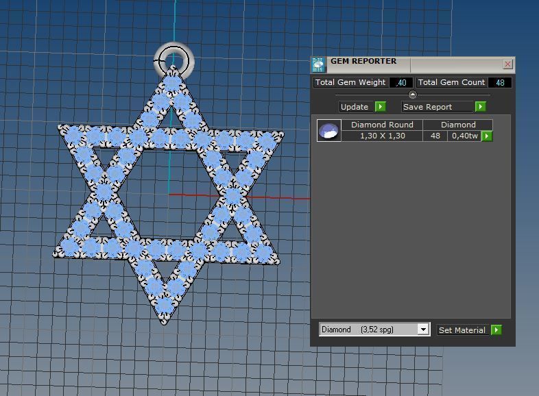 David star 3d printable model stl 3dm pendant 3d model 3D print model_14