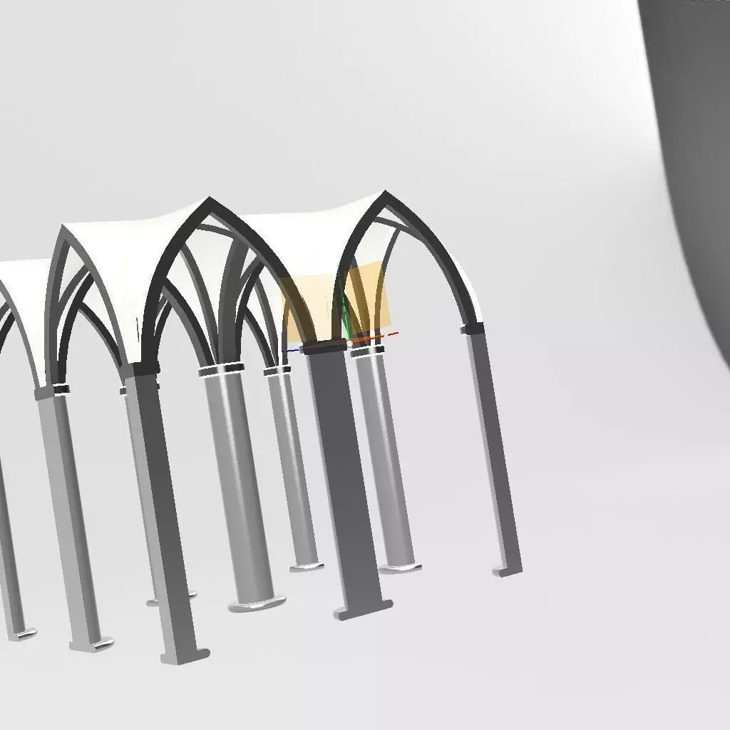 plafond style church Free 3D print model