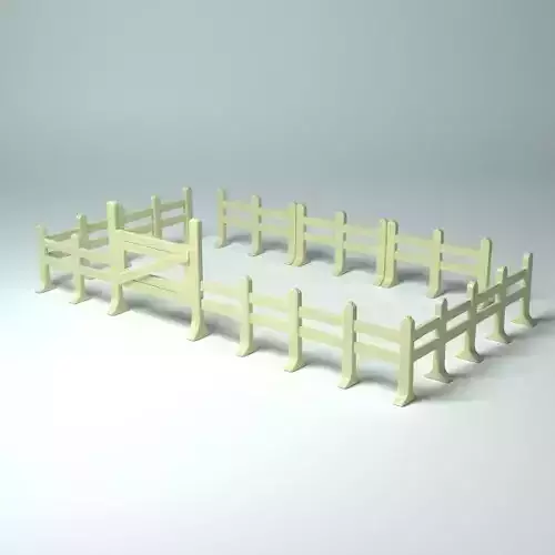 Game Props - Modular fences and gate