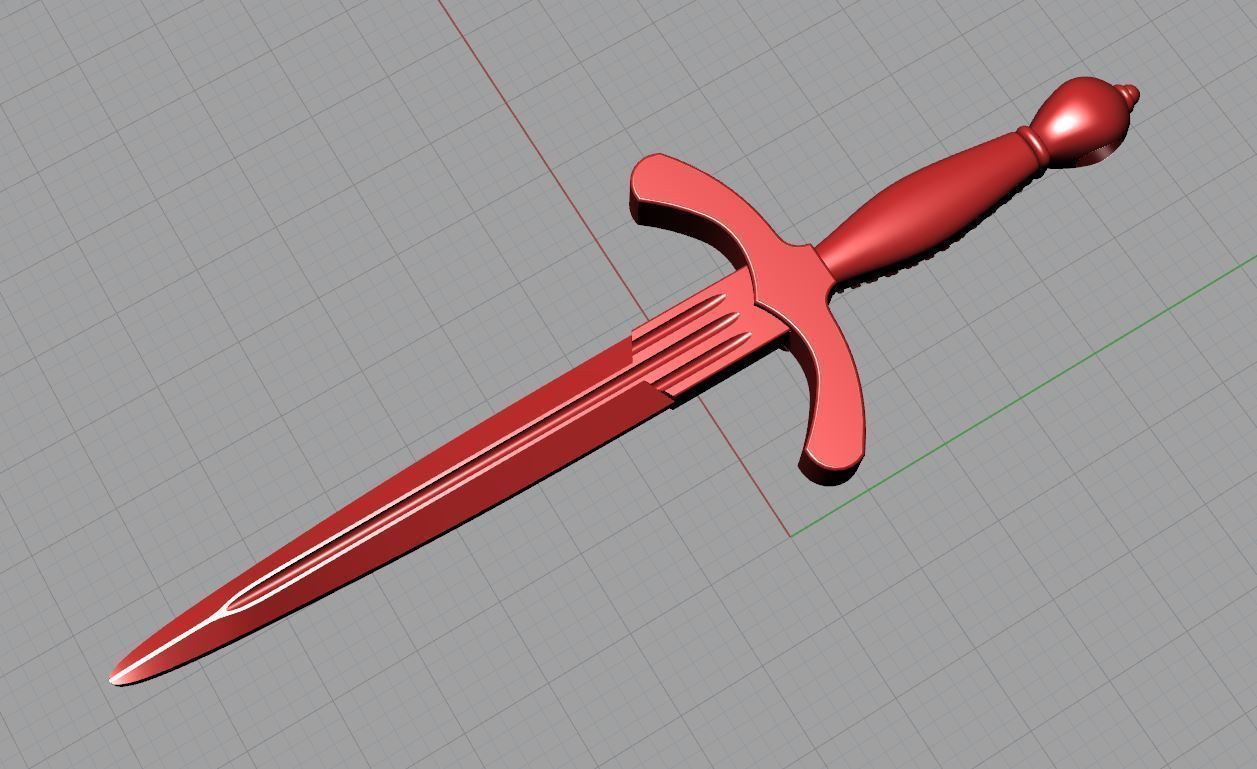 Sword 3d model for print mens pendant necklace 3dm stl file 3D print model_15