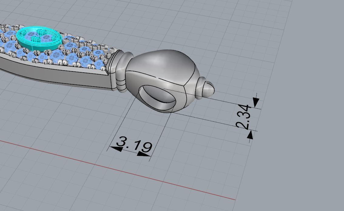 Sword 3d model for print mens pendant necklace 3dm stl file 3D print model_9