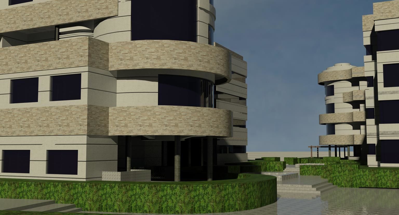 Housing Complex 3D model_2