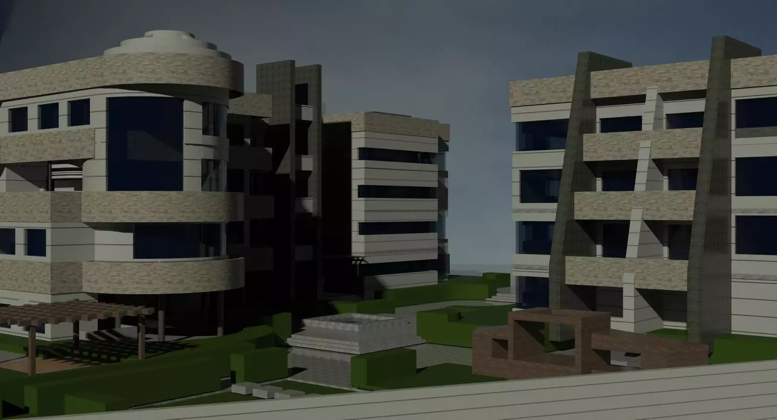 Housing Complex 3D model_0