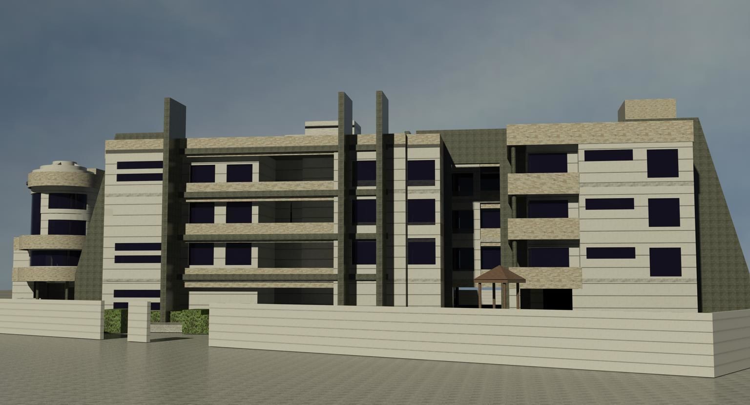 Housing Complex 3D model_8