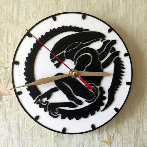 Wall clock ALIEN 3D print model