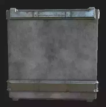 Metal trimmed wall 1