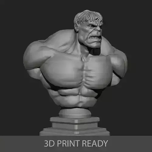 Hulk bust 3D print model