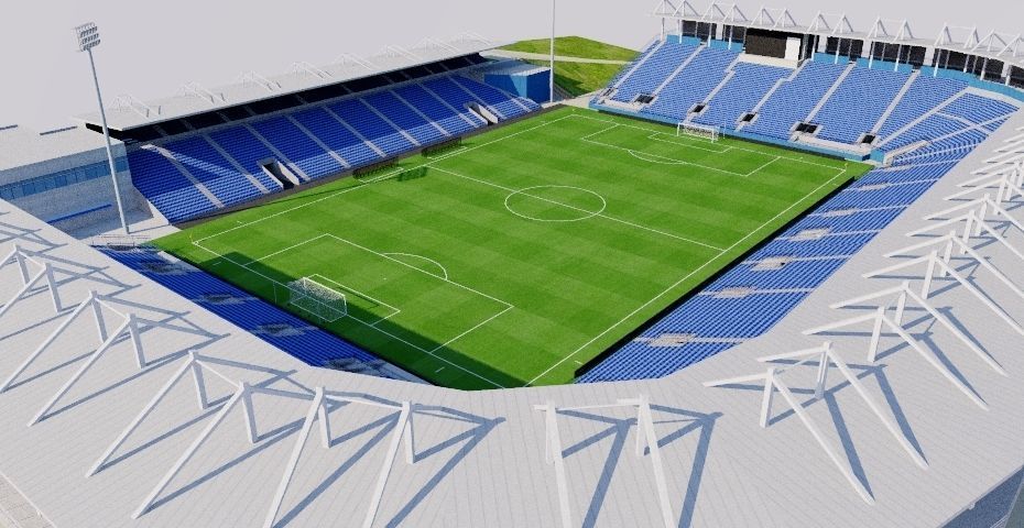 Saputo Stadium - Montreal Canada Low-poly 3D model_1