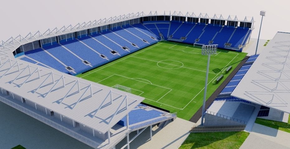 Saputo Stadium - Montreal Canada Low-poly 3D model_2