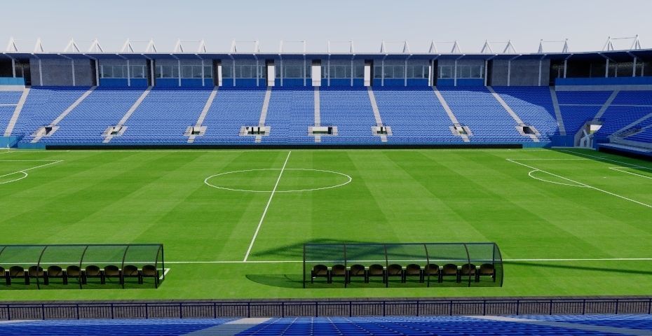 Saputo Stadium - Montreal Canada Low-poly 3D model_3