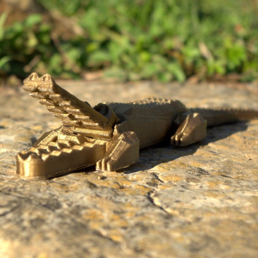 Pretty crocodile 3D print model_5