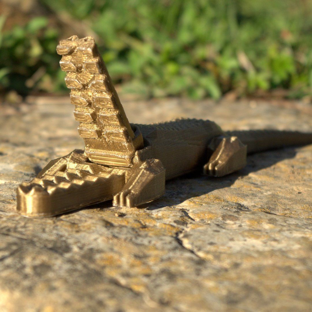 Pretty crocodile 3D print model_6