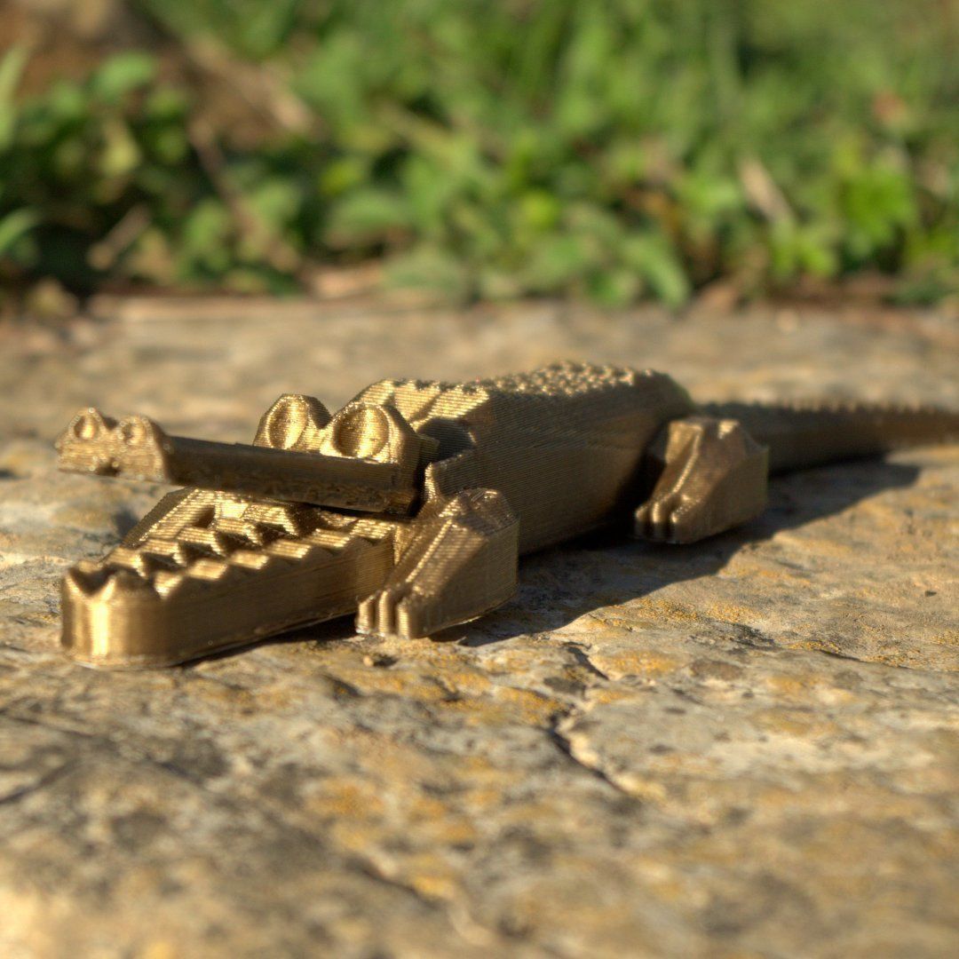 Pretty crocodile 3D print model_4