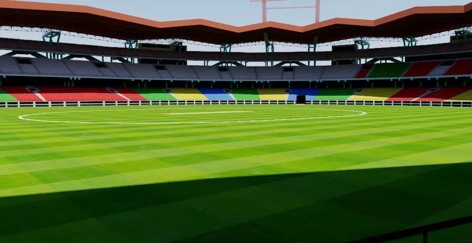 Jawaharlal Nehru Stadium - Kochi Low-poly 3D model_0