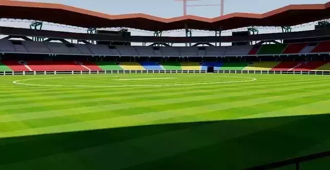 Jawaharlal Nehru Stadium - Kochi Low-poly 3D model