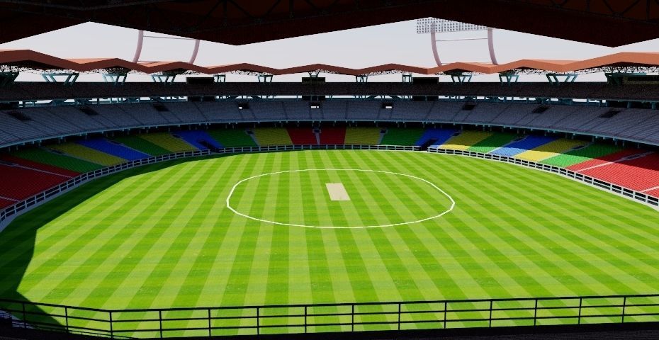 Jawaharlal Nehru Stadium - Kochi Low-poly 3D model_4