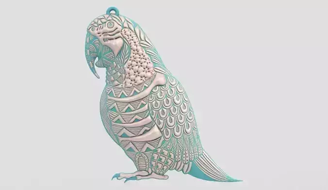 Parrot Necklace 3D print model