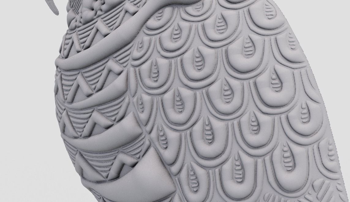 Parrot Necklace 3D print model_11