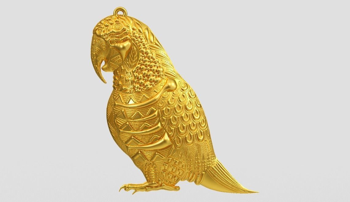 Parrot Necklace 3D print model_6