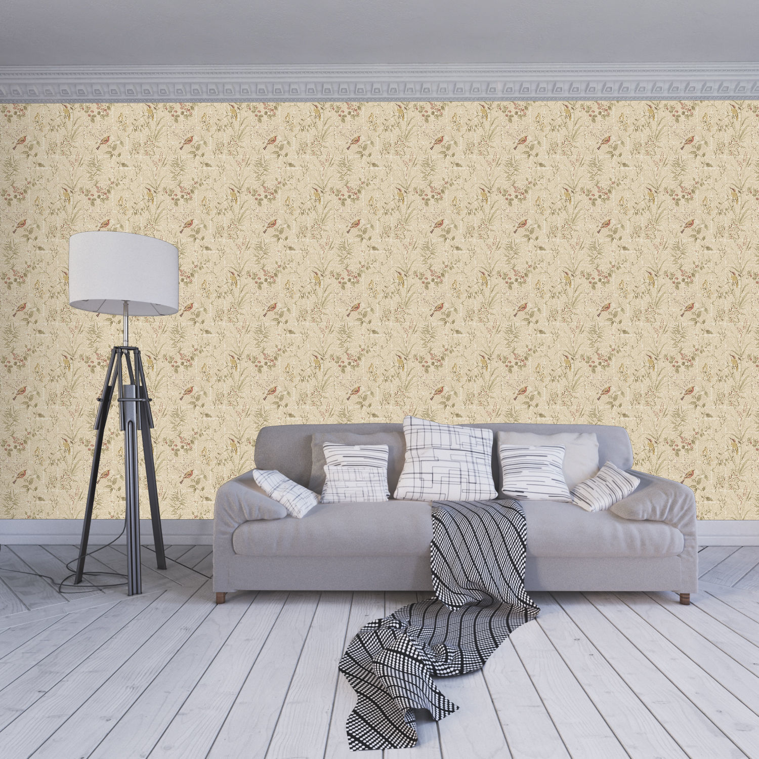 Wallpaper - 28 4 Color 3D model_2