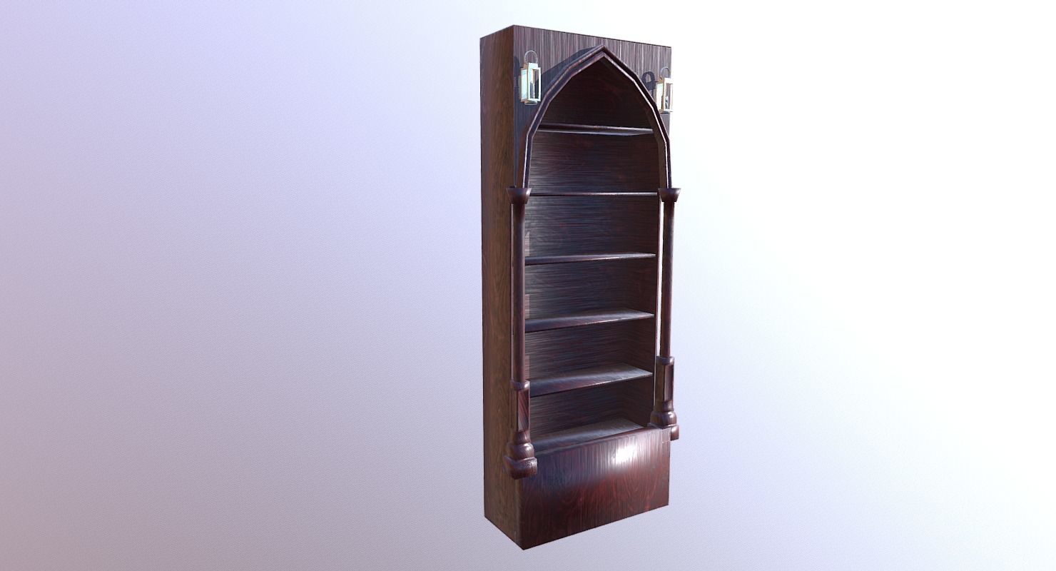 Shelf M01 - The Marquis Collection Low-poly 3D model_7
