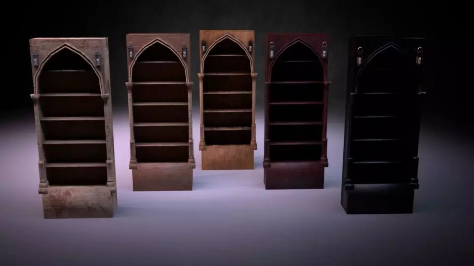 Shelf M01 - The Marquis Collection Low-poly 3D model_0
