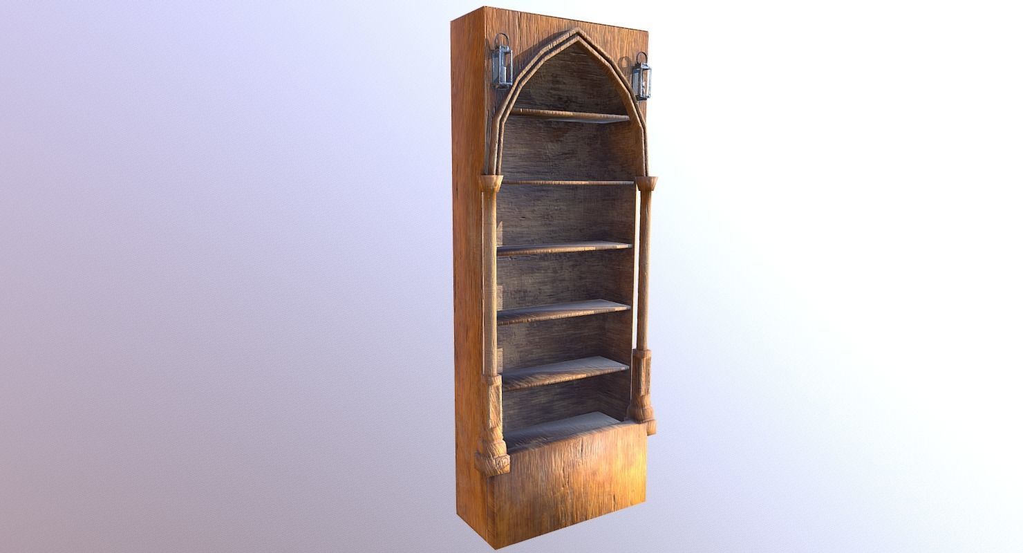 Shelf M01 - The Marquis Collection Low-poly 3D model_6