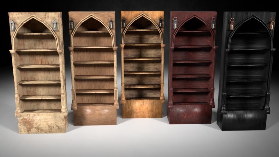 Shelf M01 - The Marquis Collection Low-poly 3D model_2