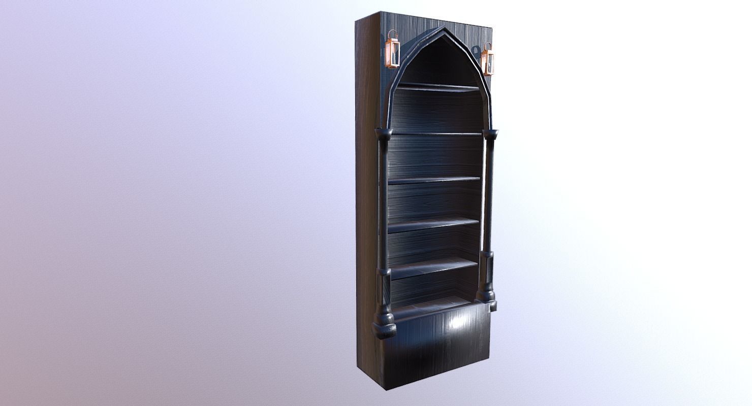 Shelf M01 - The Marquis Collection Low-poly 3D model_5