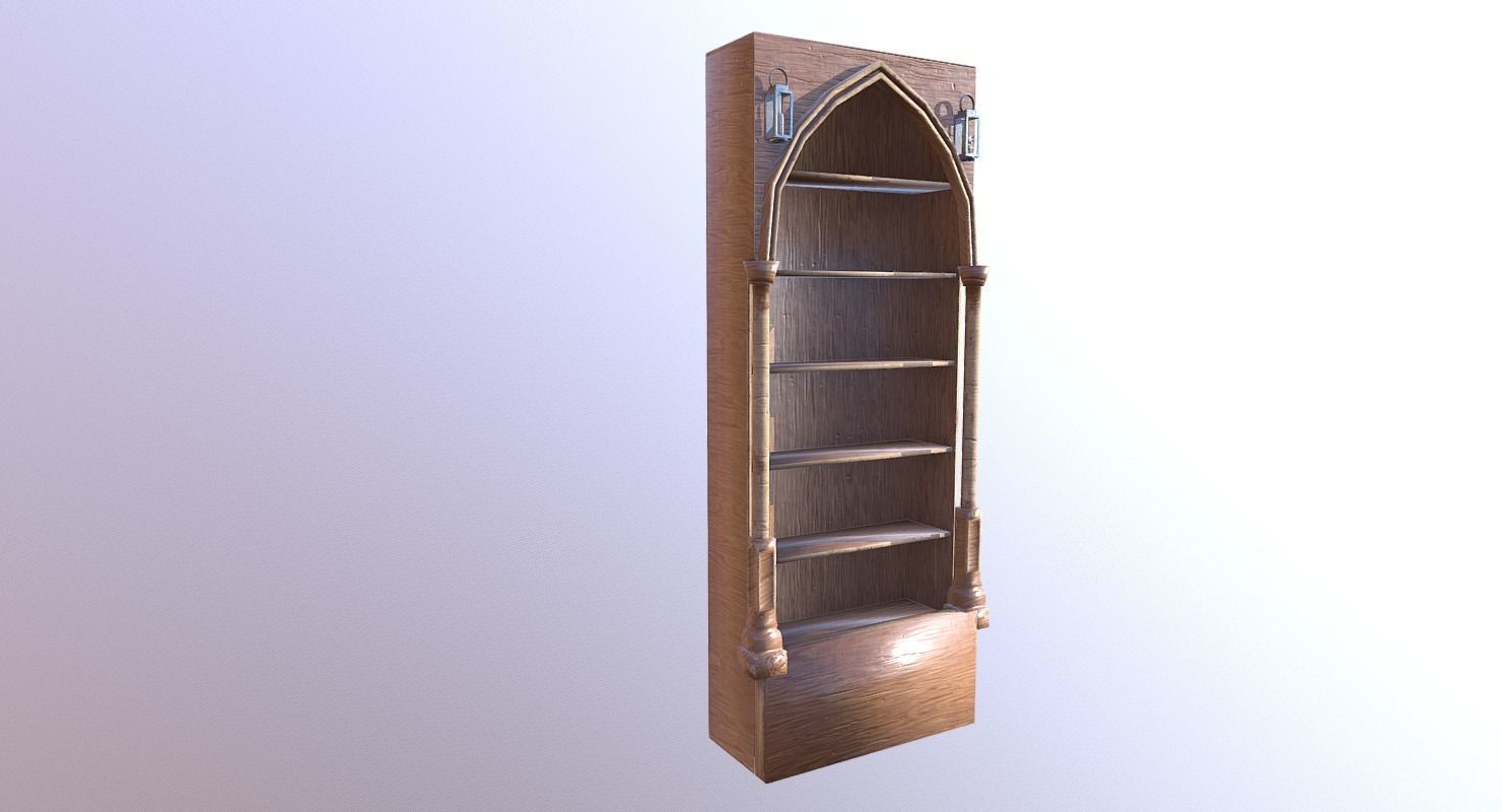 Shelf M01 - The Marquis Collection Low-poly 3D model_8