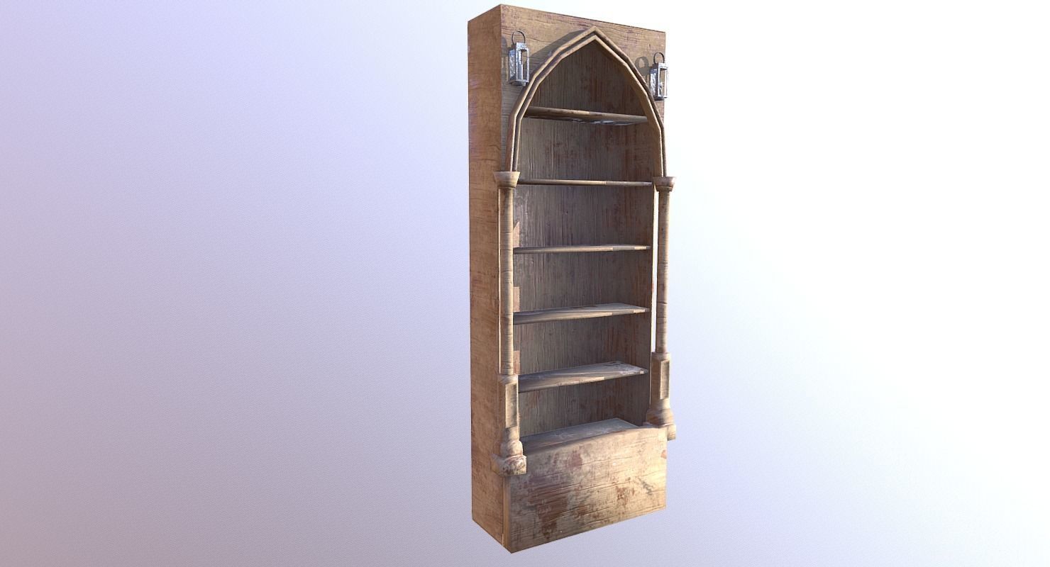 Shelf M01 - The Marquis Collection Low-poly 3D model_9