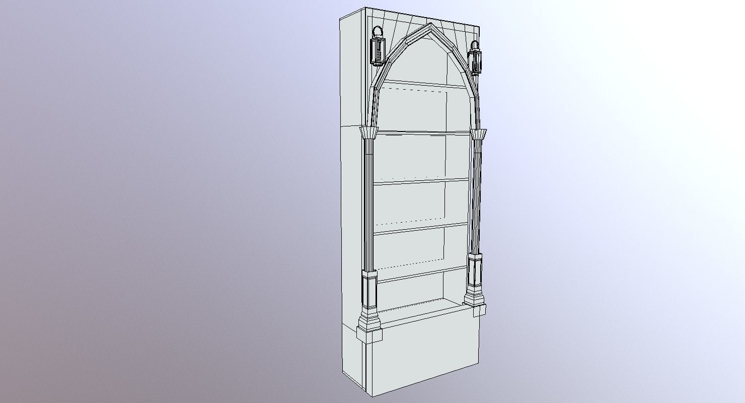 Shelf M01 - The Marquis Collection Low-poly 3D model_10