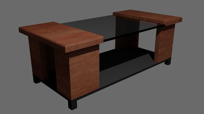 Coffee Table Low-poly 3D model