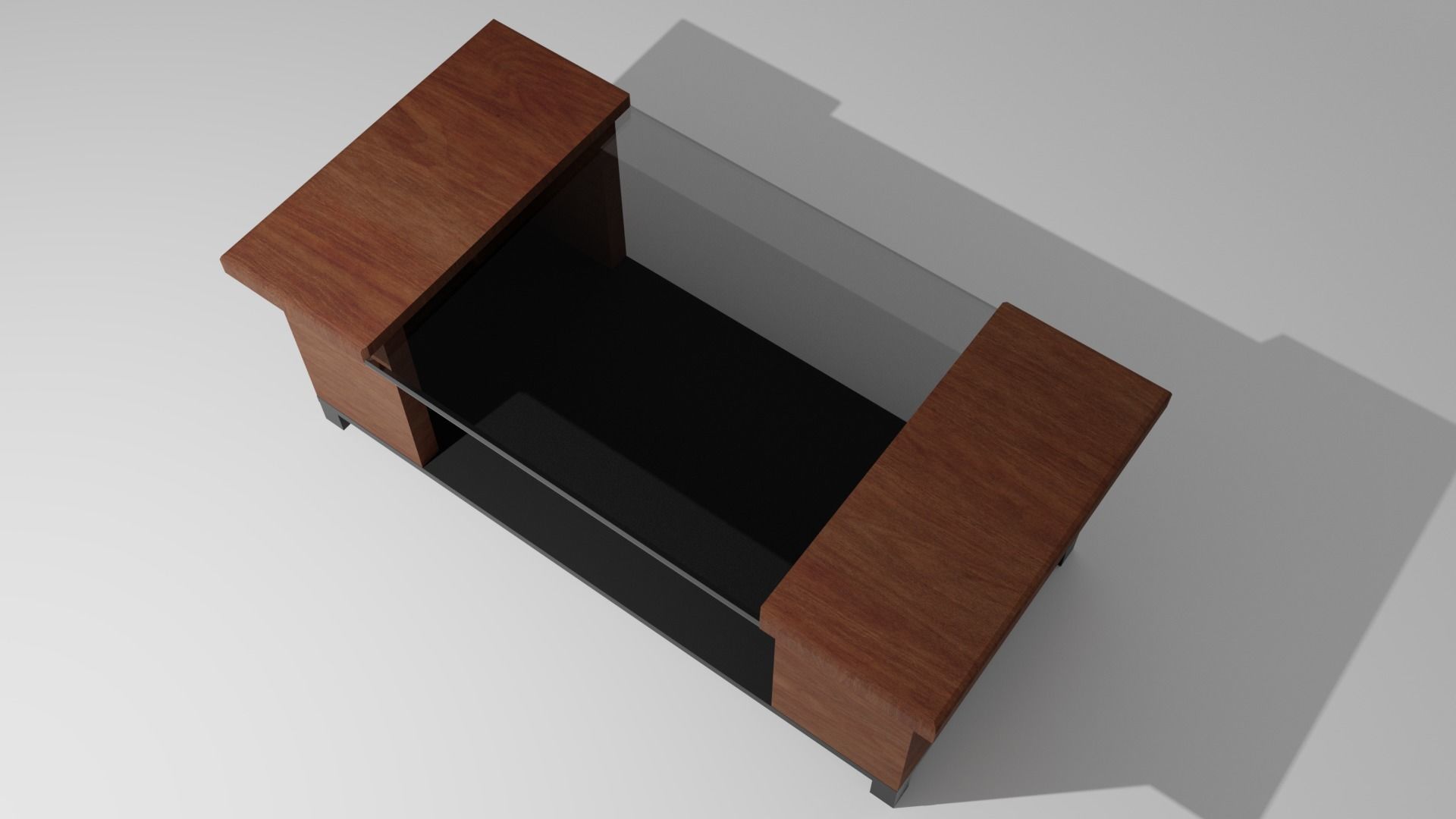 Coffee Table Low-poly 3D model_1