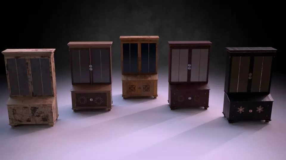 Cupboard M01 - The Marquis Collection Low-poly 3D model