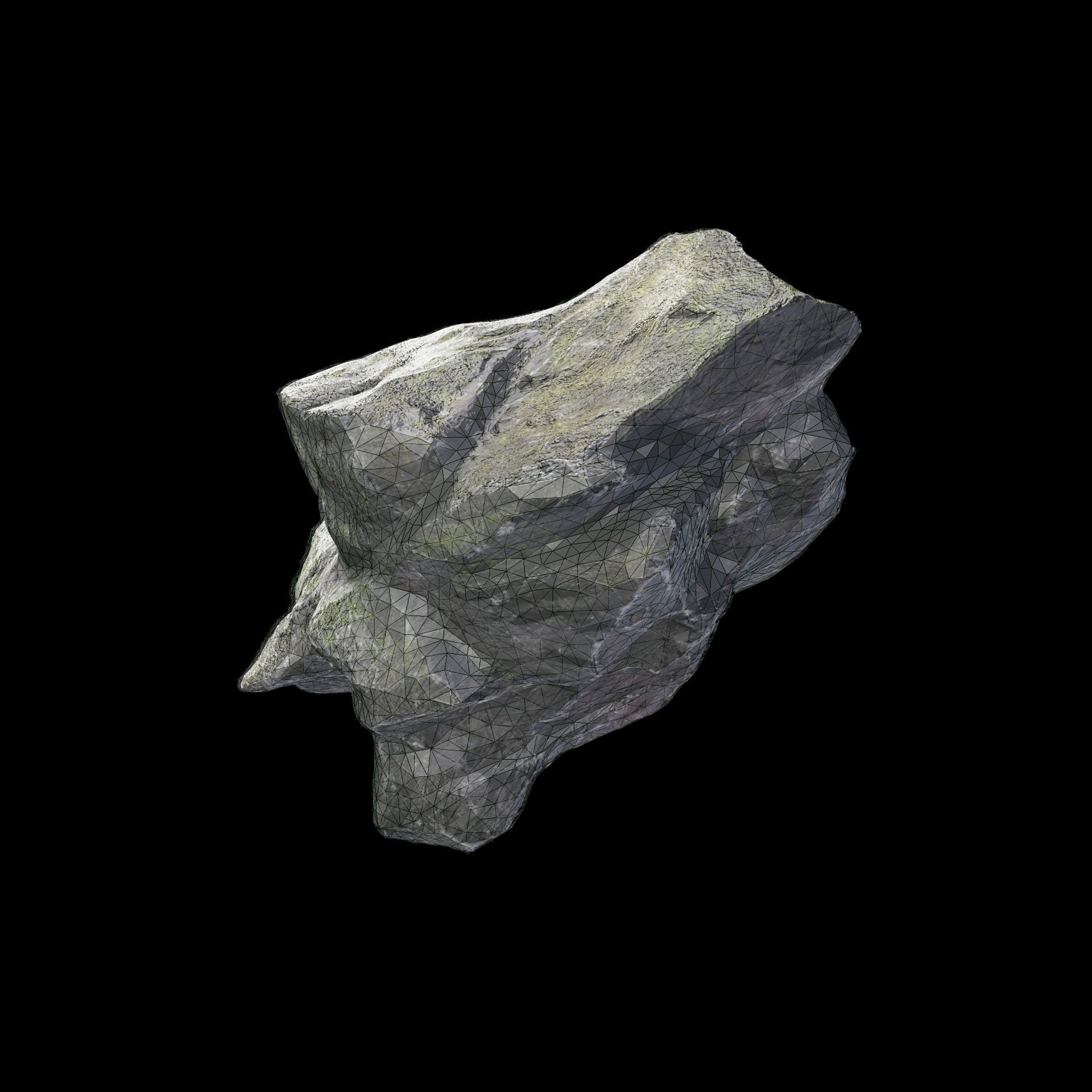 Granite Rock Pack Low-poly 3D model_14