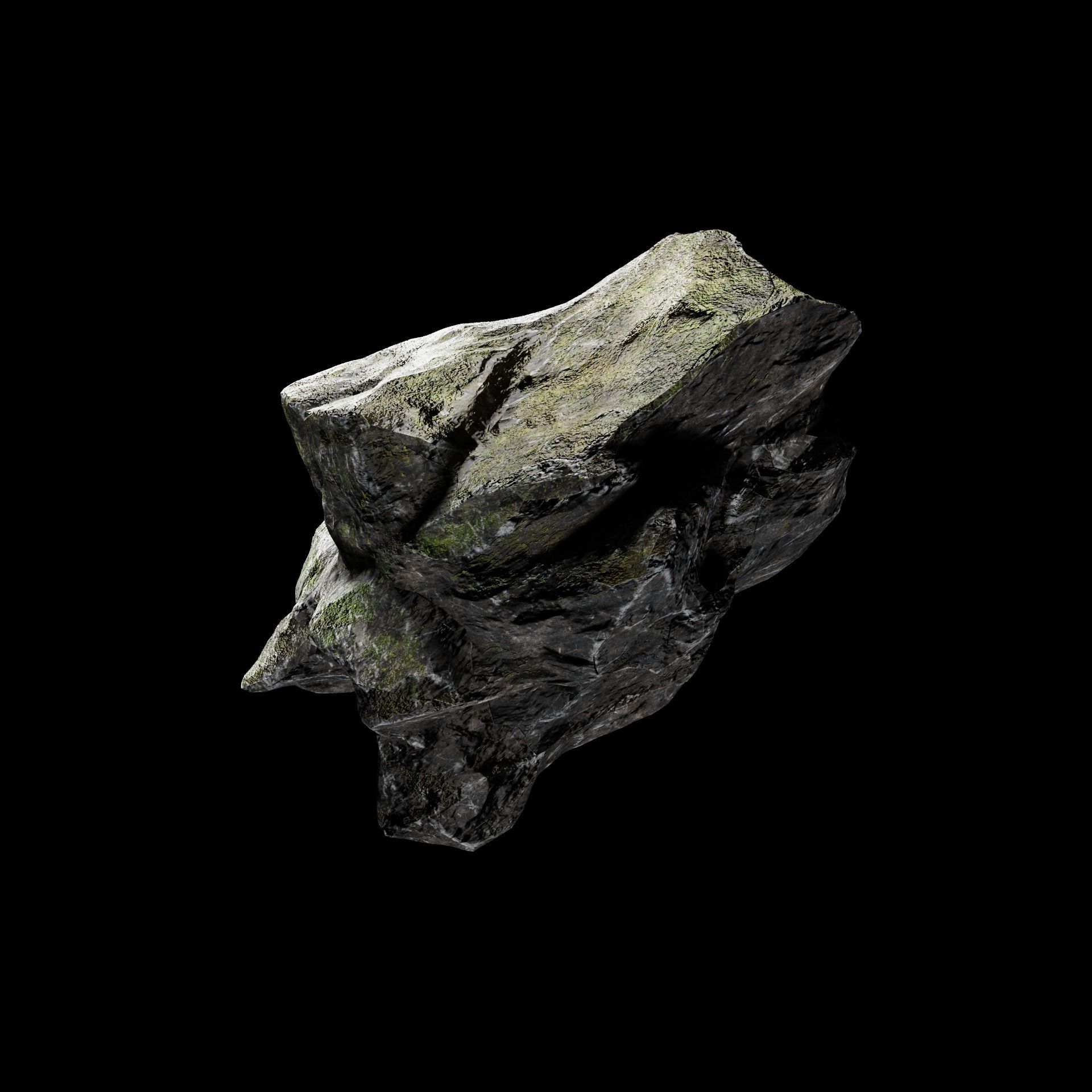 Granite Rock Pack Low-poly 3D model_13