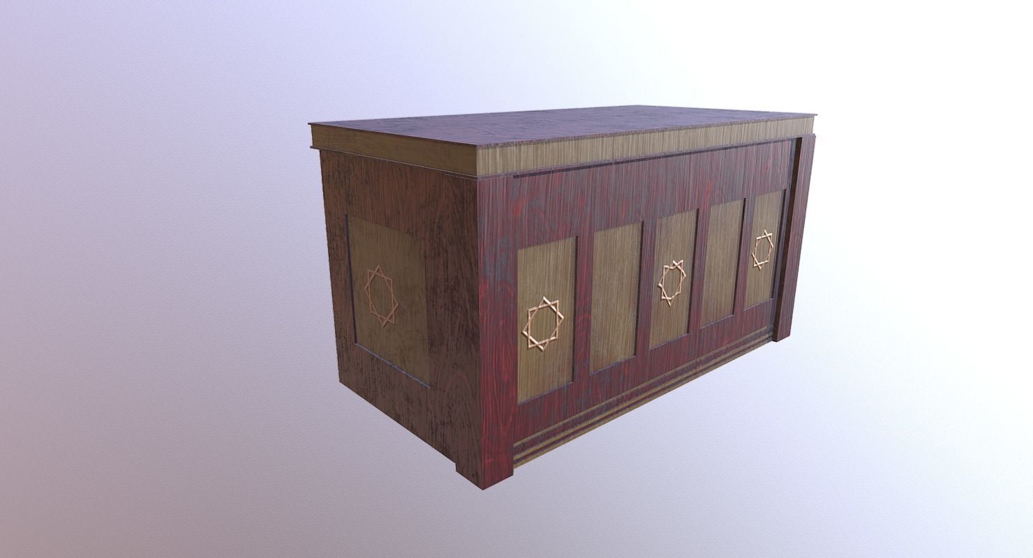 Desk M01 - The Marquis Collection Low-poly 3D model_7
