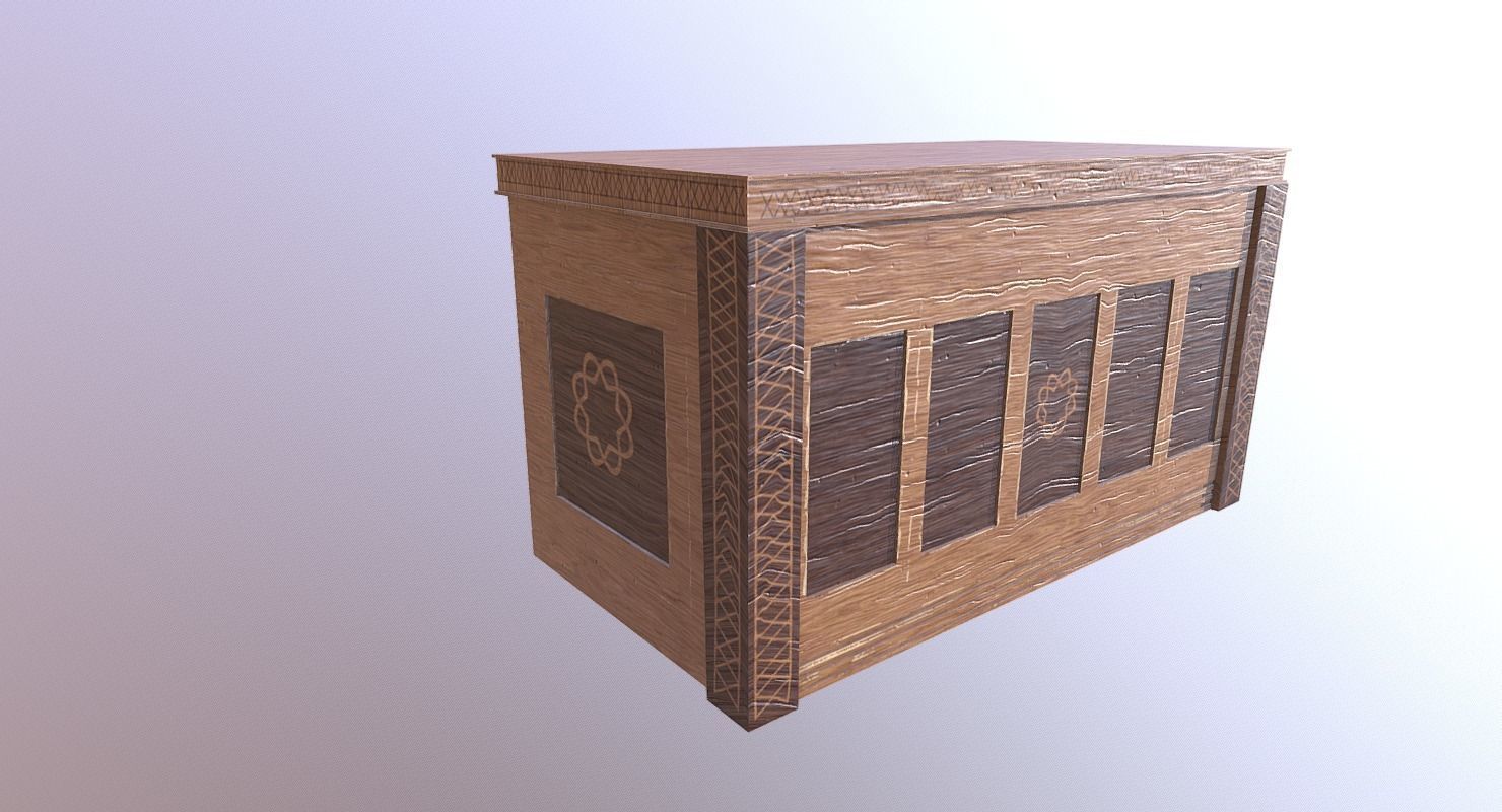 Desk M01 - The Marquis Collection Low-poly 3D model_6