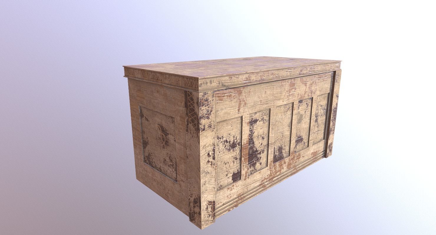 Desk M01 - The Marquis Collection Low-poly 3D model_5