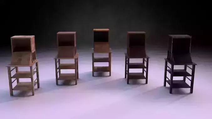 Reading Stand M01 - The Marquis Collection Low-poly 3D model