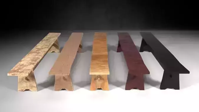 Bench M02 - The Marquis Collection Low-poly 3D model